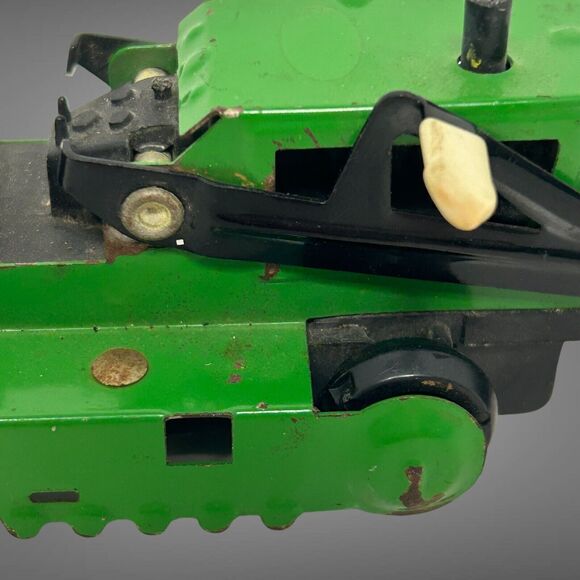 Vintage Early 1970’s Tonka Miniature Front Loader Bulldozer Green Pressed Steel - Picture 9 of 16